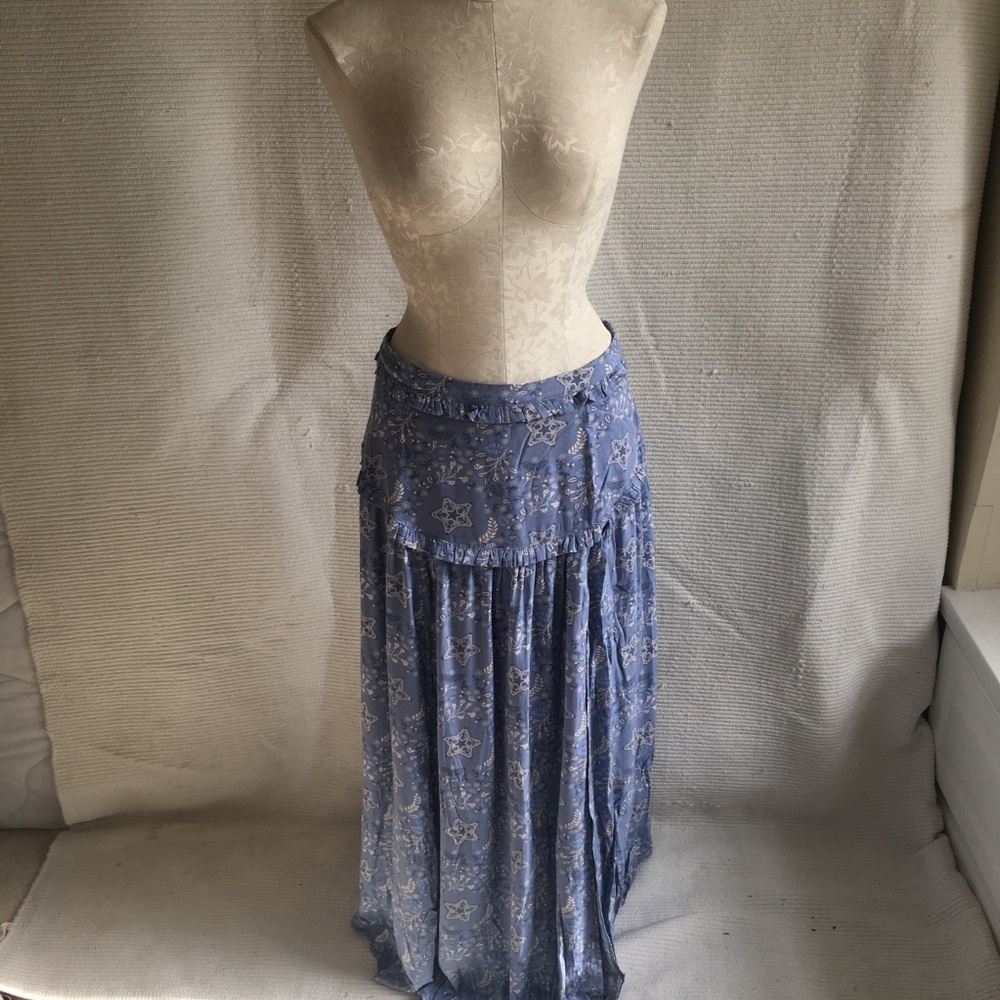 Spell LAST CALL! Skirt Sz L Peekaboo Maxi Mini - Picture 4 of 8